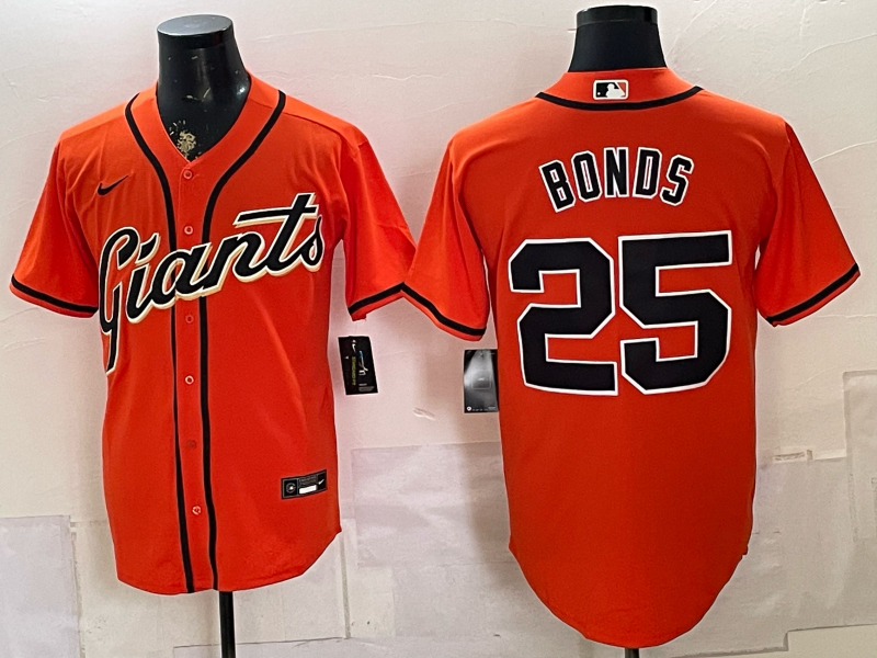 2026 Men Nike San Francisco Giants #25 Bonds orange Game MLB Jersey 0716002